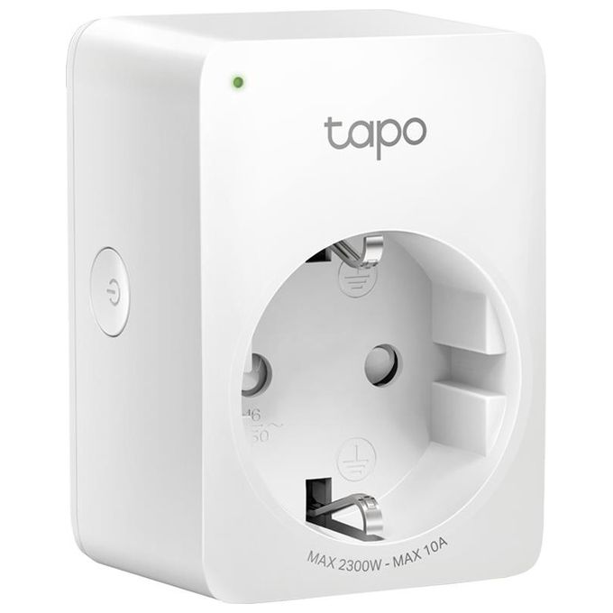 TP-Link Presa Intelligente WiFi Smart Plug, Compatibile con Alexa e Google Home, Controllo Remoto tramite APP Tapo, 10A, 2300W (Tapo P100)