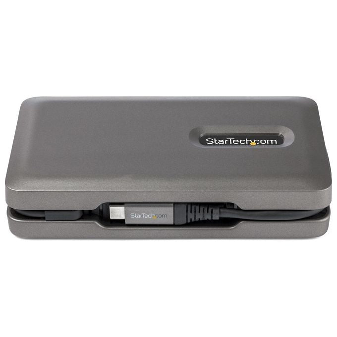 StarTech DKT31CSDHPD3 Adattatore Multiporta USB C 6 in 1 HDMI 4K 60Hz 2 Porte USB 3.2 Gen 2 10Gbps Lettore SD Ethernet Gigabit Power Delivery 100W colore Grigio