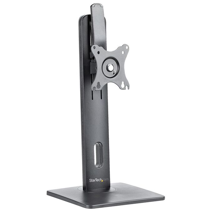 StarTech.com FPPNEUSTND Supporto da Tavolo per Monitor Regolabile Altezza 265-415 mm Inclinazione -15° +15° Rotazione 180° VESA 75x75 100x100 mm colore Nero