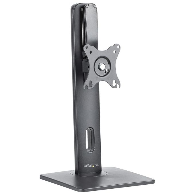 StarTech.com FPPNEUSTND Supporto da Tavolo per Monitor Regolabile Altezza 265-415 mm Inclinazione -15° +15° Rotazione 180° VESA 75x75 100x100 mm colore Nero