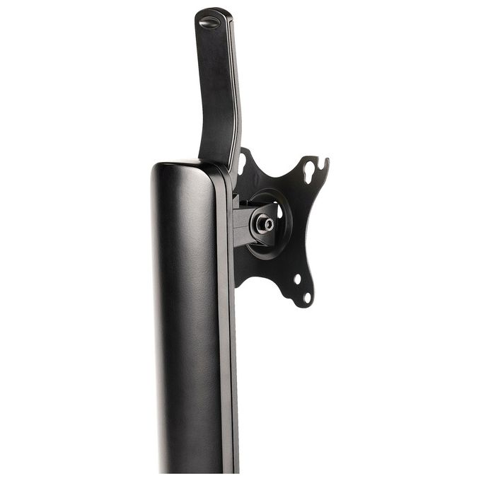 StarTech.com FPPNEUSTND Supporto da Tavolo per Monitor Regolabile Altezza 265-415 mm Inclinazione -15° +15° Rotazione 180° VESA 75x75 100x100 mm colore Nero