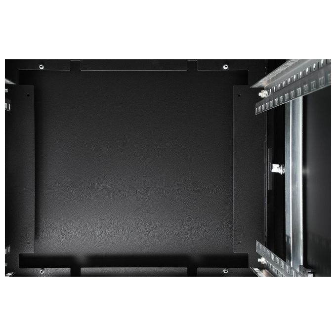 Digitus DN-19 42U-6-6-B-1 Serie Unique Armadio Rack 42U in Acciaio con Porta in Vetro e Predisposizione Ventilazione colore Nero
