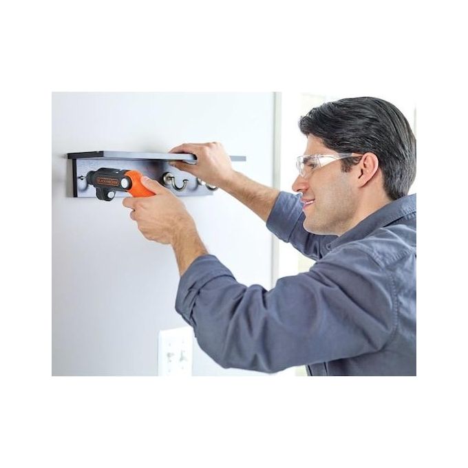 Black+Decker BDCSFL20C Svitavvita 3.6v Litio con Impugnatura Orientabile e Torcia Integrata