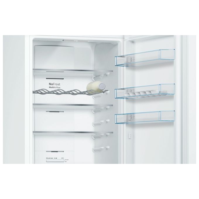 Bosch KGN39VWEQ Serie 4 Frigorifero Combinato 368 L 203 cm Classe E 39 dB Total No Frost Multi Airflow colore Bianco