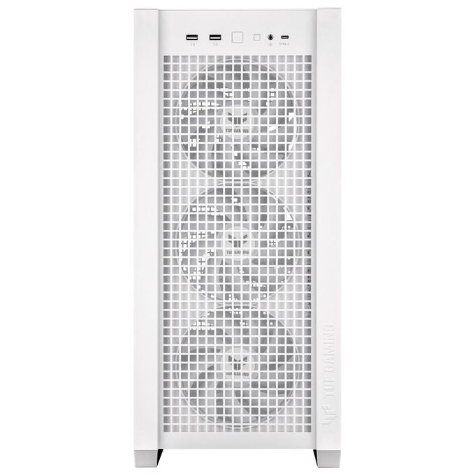 ASUS 90DC00I3-B19000 TUF Gaming GT302 ARGB Case Mid Tower Supporto EATX Ventole 140 mm Preinstallate Pannello in Vetro Temperato colore Bianco