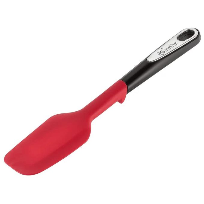 Lagostina Ingenio Smart Spatola con Inserto Antiscivolo Plastica e Silicone Nero e Rosso