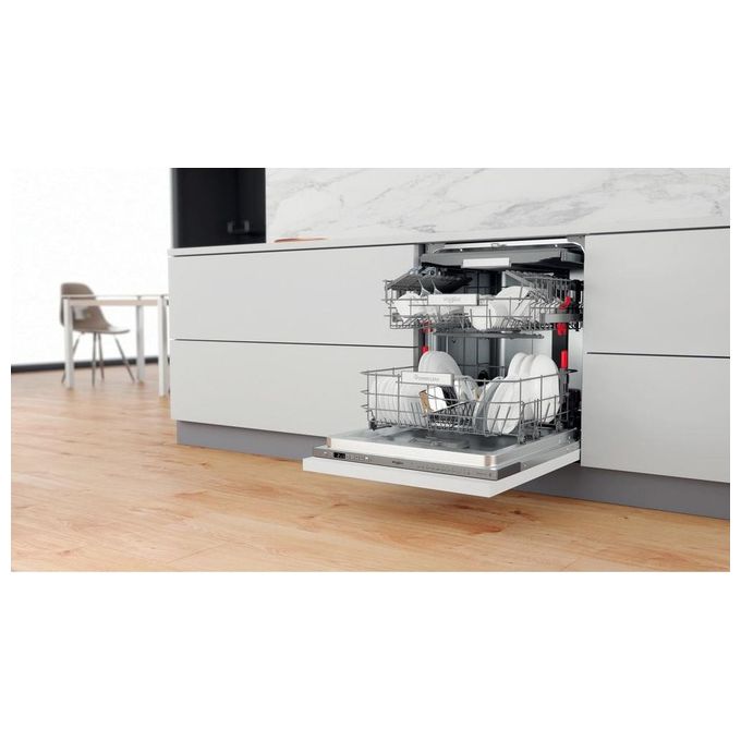 Whirlpool WIS 7030 PEF Lavastoviglie da Incasso 14 coperti Classe D 43 dB 11 Programmi (82x60x55 cm) colore Acciaio Inox