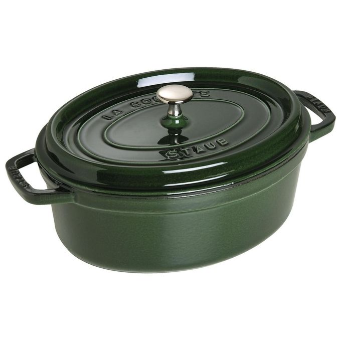 Staub La Cocotte 33cm Ovale Verde Basilico Ghisa