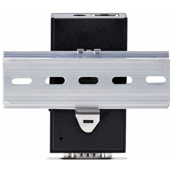 StarTech I13-SERIAL-ETHERNET Adattatore da Seriale a Ethernet 1 Porta RJ45 10-100 Mbps DB9 Metallo Montaggio Parete Guida DIN colore Nero