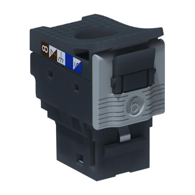 Legrand 632909 LCS3 Keystone 24 Prese Cat 6 UTP Toolless RJ45 250 MHz colore Nero