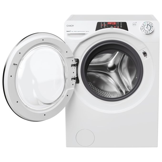 Candy Rapido' RO14146DWMCT-1-S - Lavatrice Libera Installazione 14 kg, Classe A, Centrifuga 1400 giri, Profondita' 67 cm, Motore Inverter + Funzione Vapore + Wi-Fi