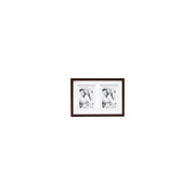 Deknudt S65KQ2 Cornice Portafoto 2x15x20cm in Legno Galerie con Passepartout Marrone