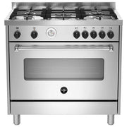 La Germania AMN965EXT21 Americana Cucina 90 cm Piano Cottura Gas 5 Fuochi Forno Elettrico 85 L Classe A colore Acciaio Inox