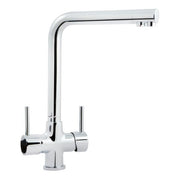 Crolla 4570CR TRIA Miscelatore monocomando per lavello con uscita separata per acqua pura bocca alta colore Cromato