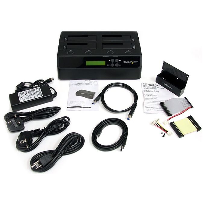 StarTech Dock duplicatore per dischi rigidi 1:3 indipendente eSATA USB 3.0 a SATA 4 alloggiamenti
