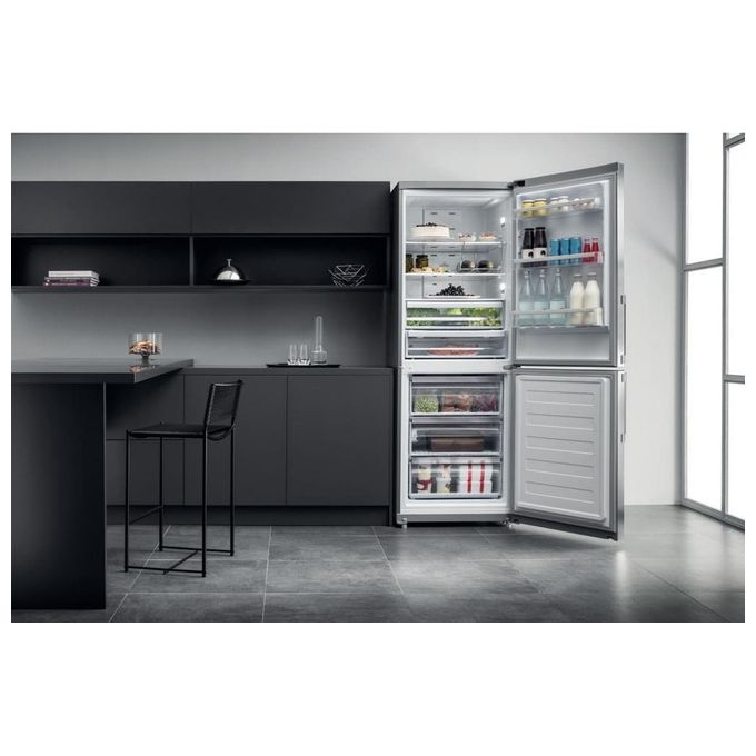 Hotpoint HA70BE 72 X Frigorifero Combinato 462 L 195 cm Classe E 40 dB No Frost colore Acciaio Inox
