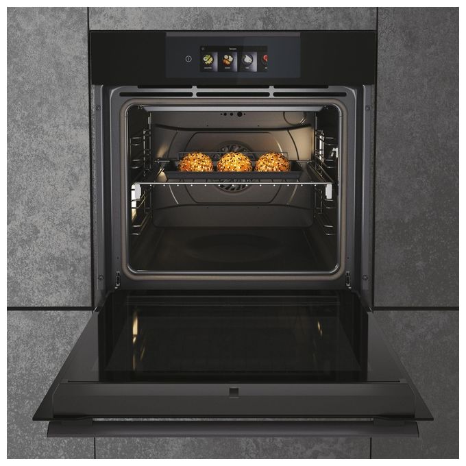 Haier HWO60SM6T9BH Forno da incasso I-Touch Serie 6 Multi-level 70 Litri Pirolitico 14 Funzioni Classe A Nero