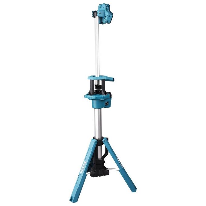 Makita DML814 Luce da Lavoro LED 3000 lm con Treppiede Regolabile colore Blu