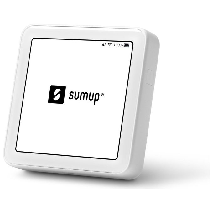 SumUp Solo POS Portatile Touchscreen Wi-Fi 4G SIM inclusa Pagamenti Contactless colore Bianco