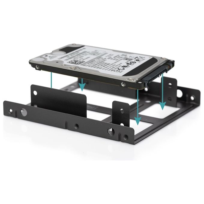 Digitus Frame Interno In Metallo Per Montaggio 2 Hd 2.5'' In Un Alloggiamento Da 3,5