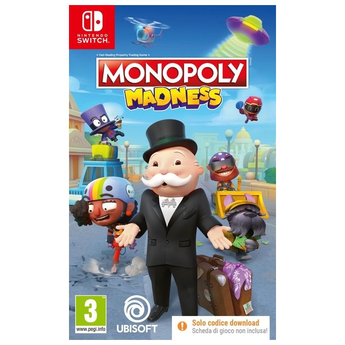 Ubisoft 300123881 Monopoly Madness Gioco Nintendo Switch Standard CIAB Multilingua Multiplayer fino a 6 giocatori PEGI 3