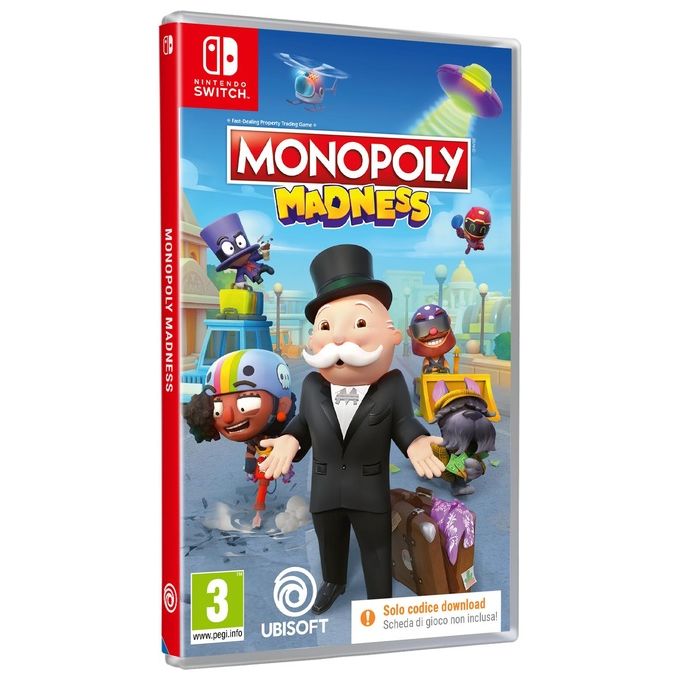 Ubisoft 300123881 Monopoly Madness Gioco Nintendo Switch Standard CIAB Multilingua Multiplayer fino a 6 giocatori PEGI 3