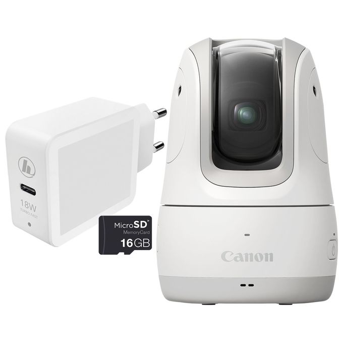 Canon 5591C003 PowerShot PX Fotocamera Compatta Autonoma 11,7 MP Zoom 3x Full HD Wi-Fi Bluetooth Kit Essenziale colore Bianco