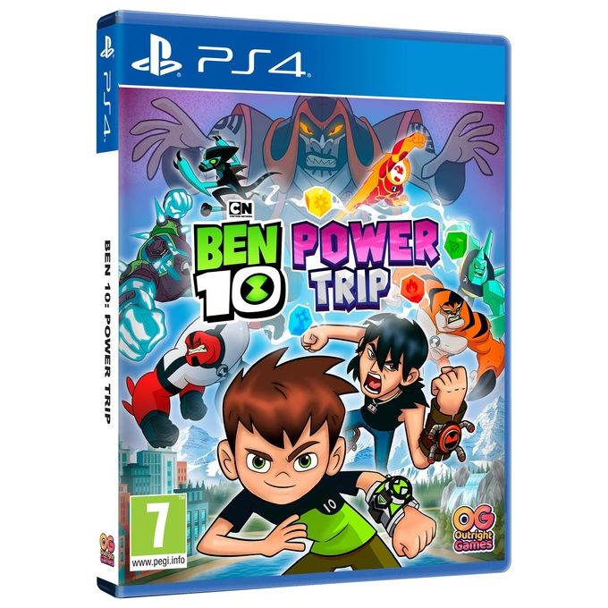 Bandai Namco 114199 Ben 10 Power Trip Videogioco per PS4 Avventura Multilingua 2 giocatori offline PEGI 7 colore Nero
