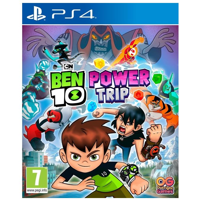Bandai Namco 114199 Ben 10 Power Trip Videogioco per PS4 Avventura Multilingua 2 giocatori offline PEGI 7 colore Nero