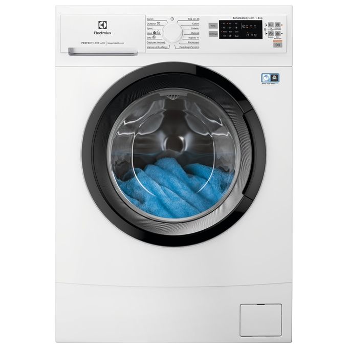 Electrolux EW6S560I Perfect Care 600 Lavatrice Slim Carica Frontale SensiCare Vapore Igienizzante Classe energetica D Capacita' di carico 6 Kg Centrifuga 1000 giri Motore Inverter