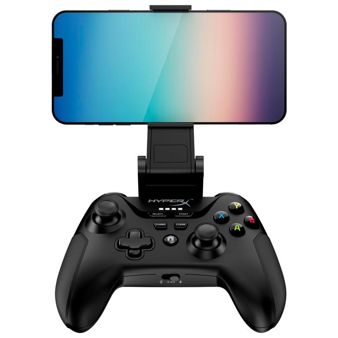 HyperX 516L8AA Clutch Controller Wireless Gamepad per Android e PC con Clip Mobile Batteria 600 mAh 19h colore Nero