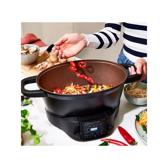 Russell Hobbs RH-MC-001 Good to Go Multicooker 6,5 L 750 W 8 Funzioni Cottura Display Digitale Ciotola Lavabile in Lavastoviglie colore Nero
