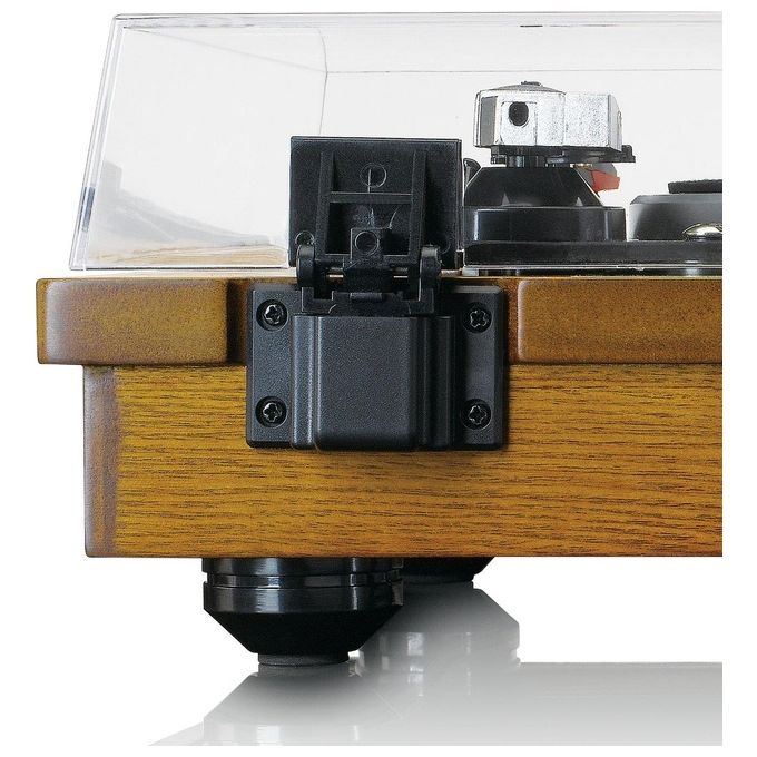 Lenco LS-55WA Giradischi con Altoparlanti Integrati 10W Bluetooth 4.2 USB Registrazione MP3 33 45 rpm colore Noce