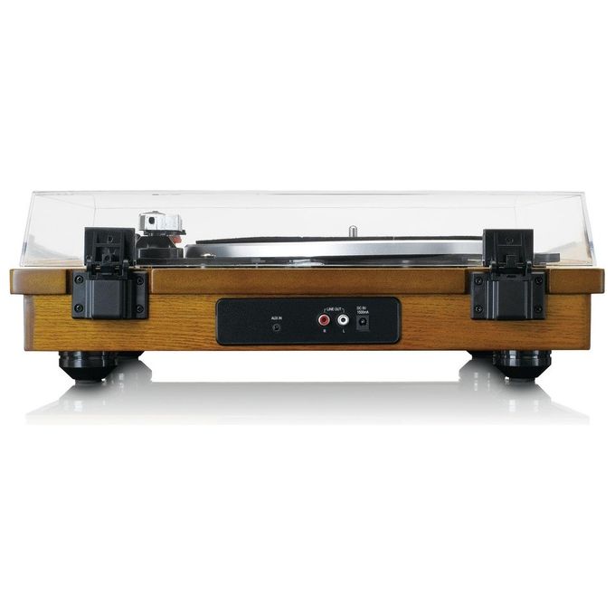 Lenco LS-55WA Giradischi con Altoparlanti Integrati 10W Bluetooth 4.2 USB Registrazione MP3 33 45 rpm colore Noce