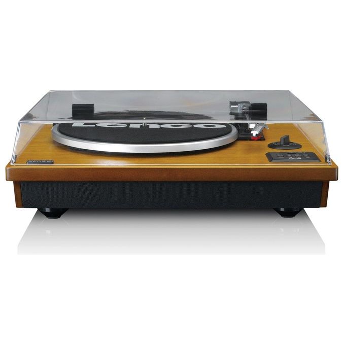 Lenco LS-55WA Giradischi con Altoparlanti Integrati 10W Bluetooth 4.2 USB Registrazione MP3 33 45 rpm colore Noce