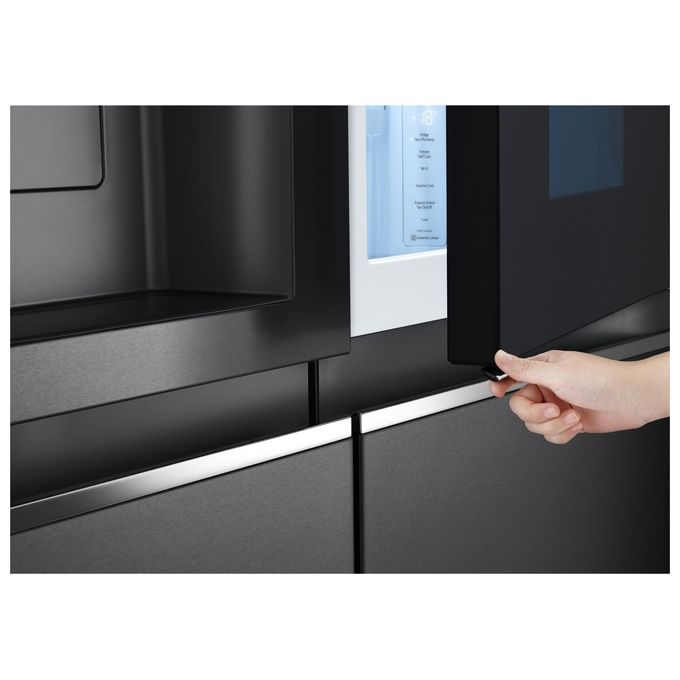 LG GSXV91MCAE InstaView Frigorifero Side by Side 635 L 179 cm Classe E 36 dB No Frost Wi-Fi Door in Door colore Nero