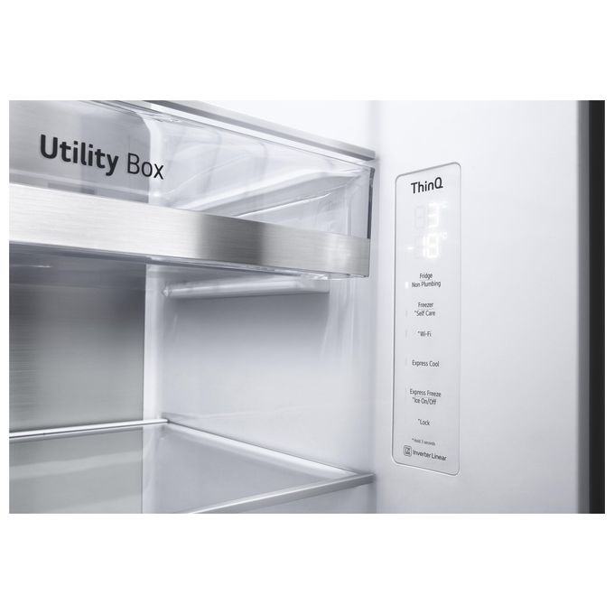 LG GSXV91MCAE InstaView Frigorifero Side by Side 635 L 179 cm Classe E 36 dB No Frost Wi-Fi Door in Door colore Nero
