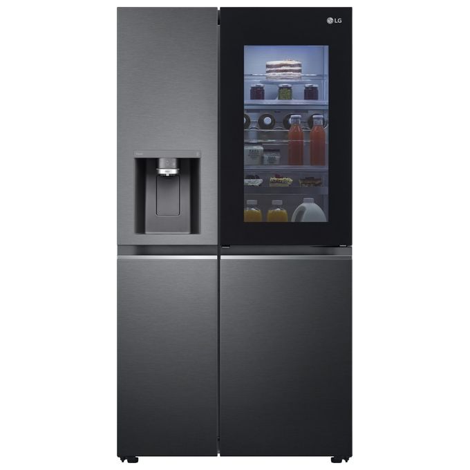 LG GSXV91MCAE InstaView Frigorifero Side by Side 635 L 179 cm Classe E 36 dB No Frost Wi-Fi Door in Door colore Nero