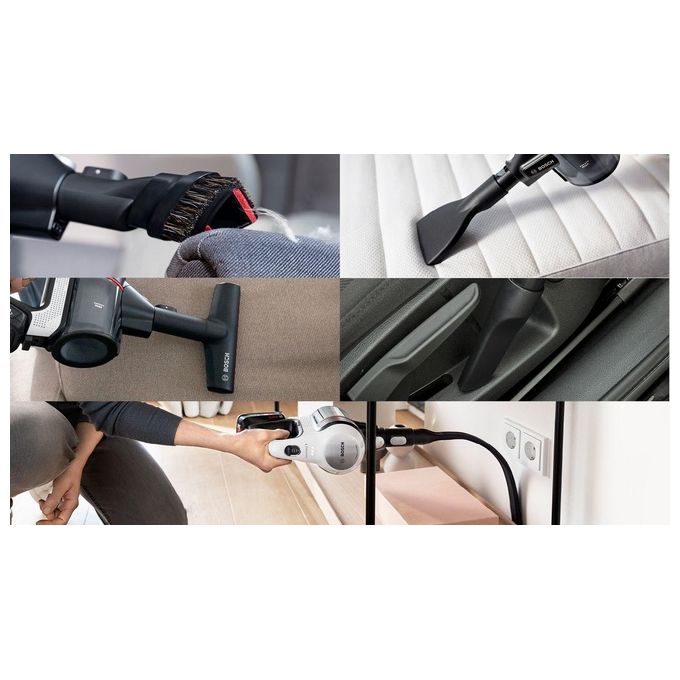 Bosch 4242005307104 Unlimited 7 Aspirapolvere senza fili senza sacchetto 0.3 L 40 min 82 dB colore Bianco