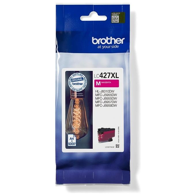 Brother LC427XLM Cartuccia d'inchiostro Originale Resa elevata XL 5000 pagine Inchiostro a base di pigmento colore Magenta