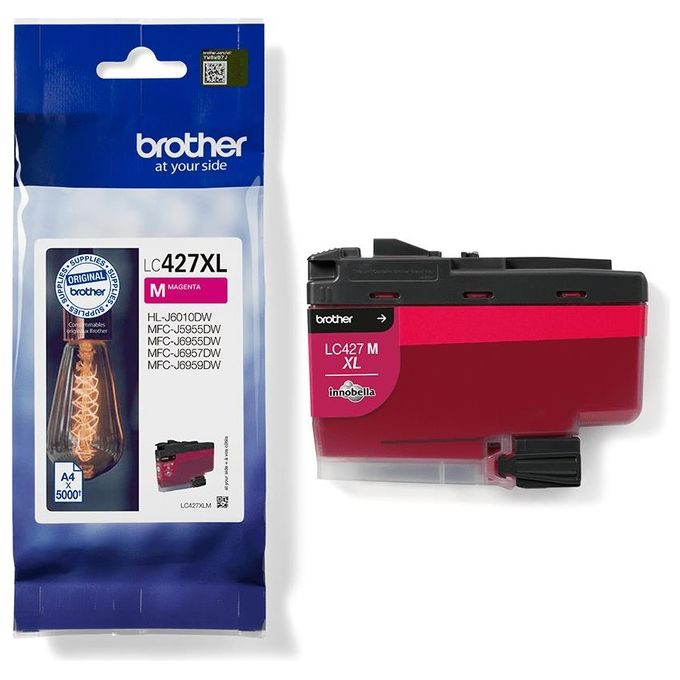 Brother LC427XLM Cartuccia d'inchiostro Originale Resa elevata XL 5000 pagine Inchiostro a base di pigmento colore Magenta