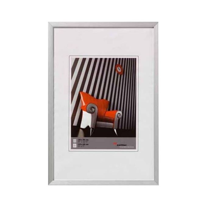 Walther Chair Cornice Portafoto 30x45cm in Alluminio Argento