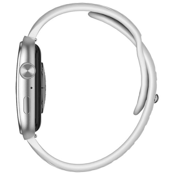 Trevi 0TF40006 T-FIT 400 C Smartwatch con Funzione Chiamata Display AMOLED Curvo 1.96'' Touchscreen Always On IP67 Argento colore Argento