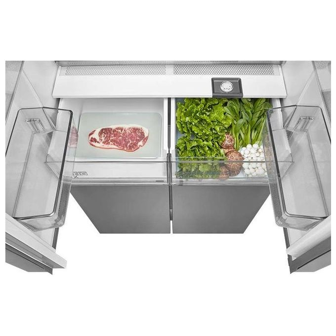 Midea MDRM691FIE46 Frigorifero Americano 4 Porte 515 L 189,8 cm Classe E 35 dB Total No Frost Inverter colore Inox