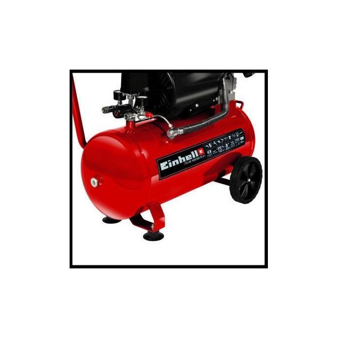 Einhell 4010495 TC-AC 420-50-10 V Compressore ad aria 2200 W 50 L 10 bar 420 l-min colore Nero Rosso