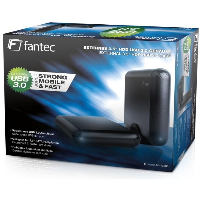 Fantec DB-F35U3 Box Esterno HDD Nero 3.5