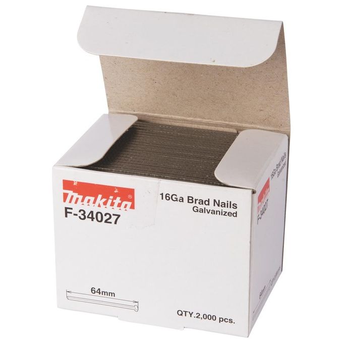 Makita Gauge Brad Nails 1.6x64mm F-34027 2000 Pezzi