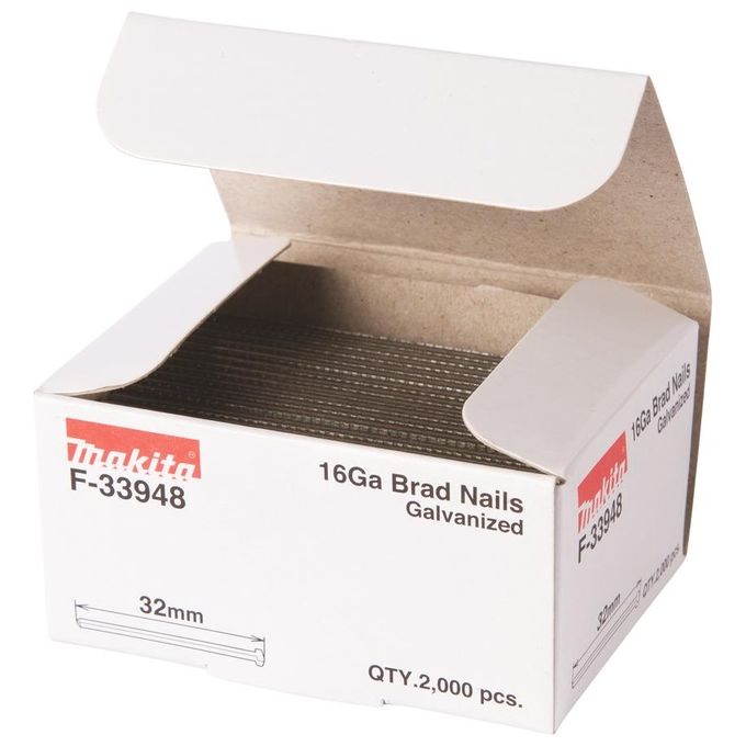 Makita Gauge Brad Nails 1.6x32mm F-33948 2000 Pezzi