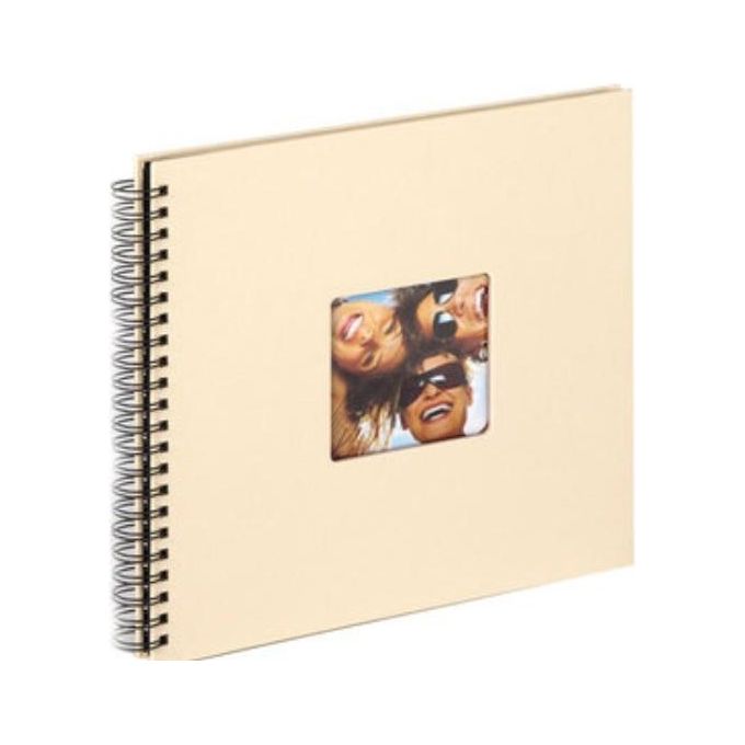 Walther SA110H Album Fotografico Fun Crema a Spirale 30x30cm 50 Pagine Nere