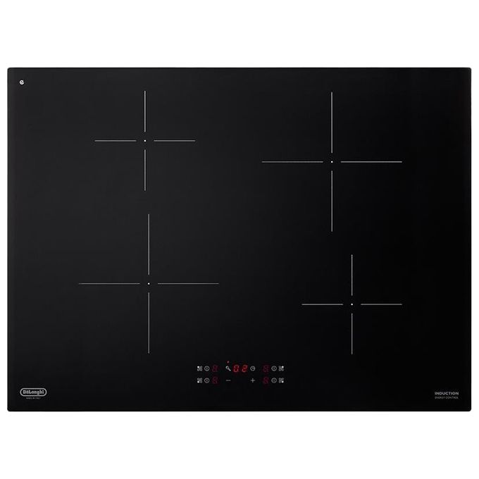 De'Longhi PIN 72 Piano cottura a induzione 70 cm 4 zone Touch Control Vetroceramica colore Nero